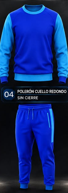 Polerón cuello redondo sin cierre