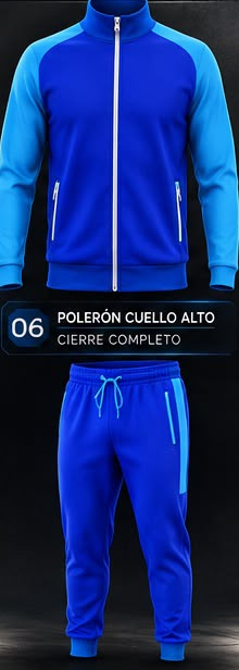 Polerón cuello alto con cierre completo