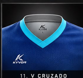 Cuello V cruzado